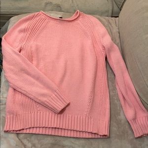 J crew pink knit sweater